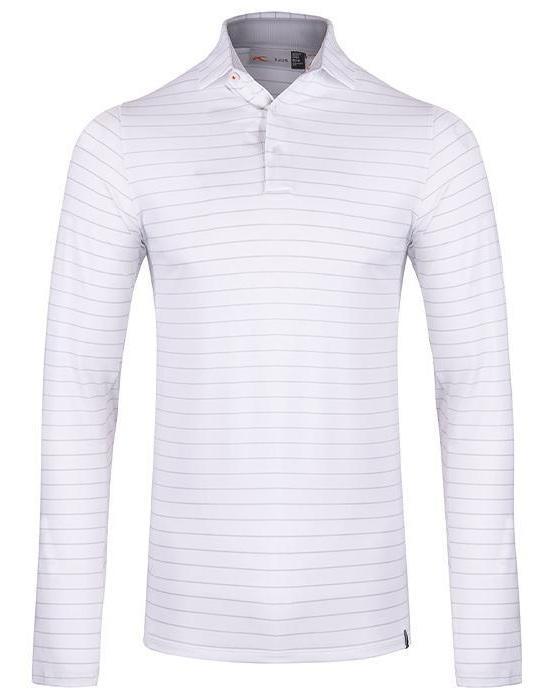 Men Soren Mel. Stripe Polo L/S
