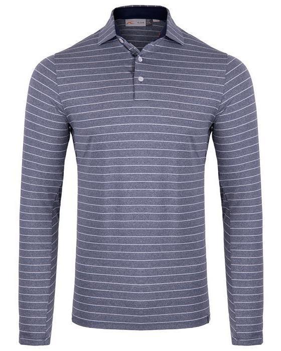 Men Soren Mel. Stripe Polo L/S