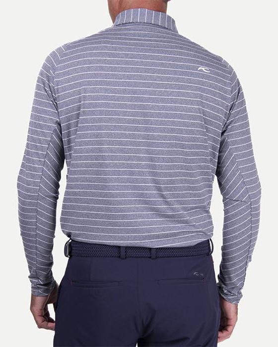 Men Soren Mel. Stripe Polo L/S