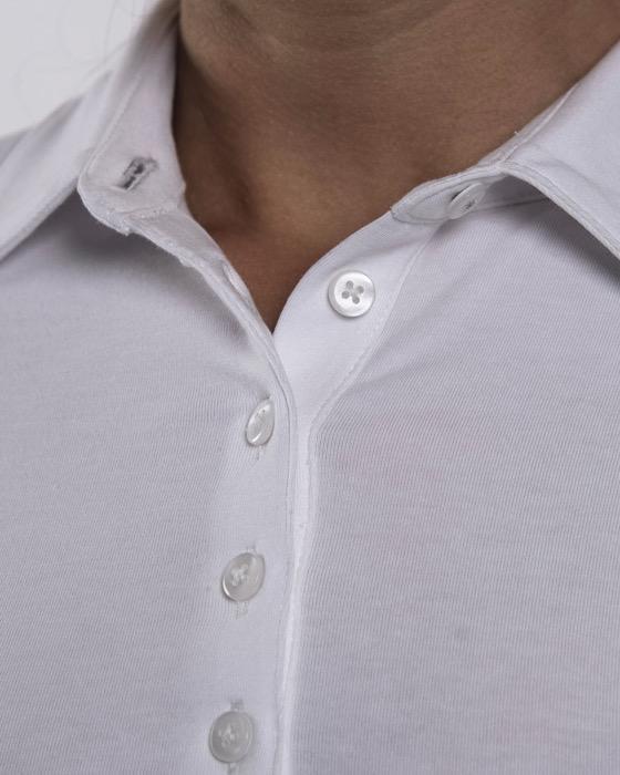 Women Hollow Pima Polo S/S