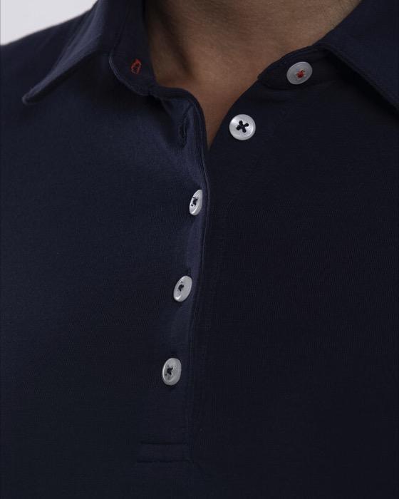 Women Hollow Pima Polo S/S