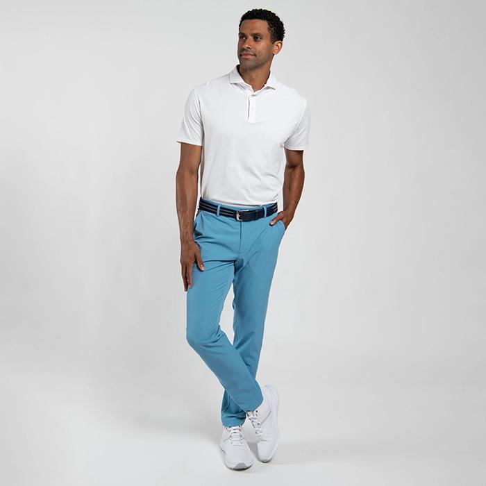 Men Hollow Pima Polo S/S