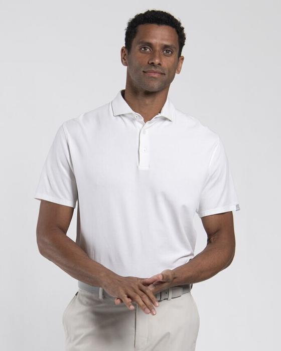 Men Hollow Pima Polo S/S