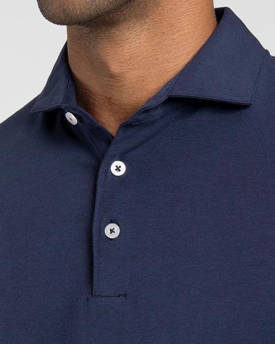 Men Hollow Pima Polo S/S