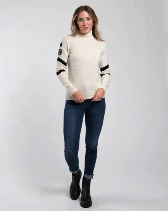 Women Retro Patch Sweater