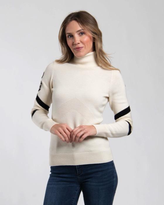 Women Retro Patch Sweater