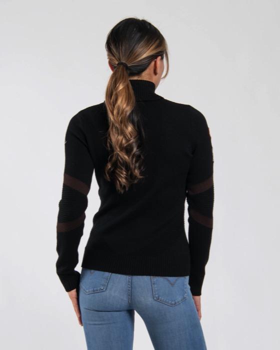 Women Retro Patch Sweater