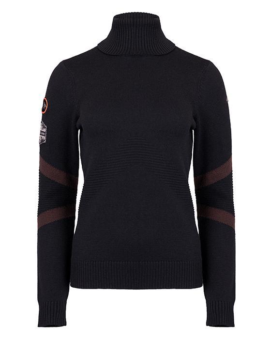 Women Retro Patch Sweater