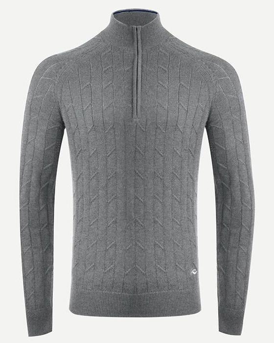 Men Cashmere Luxe Half-Zip