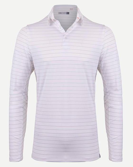 Men Soren Mel. Stripe Polo L/S