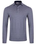 Men Soren Mel. Stripe Polo L/S