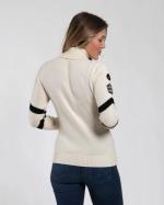 Women Retro Patch Sweater
