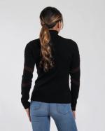 Women Retro Patch Sweater