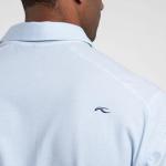 Men Hollow Pima Print Polo S/S