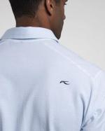 Men Hollow Pima Print Polo S/S