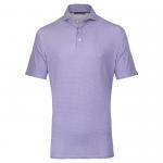 Men Hollow Pima Print Polo S/S