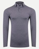 Men Soren Mel. Stripe Polo L/S
