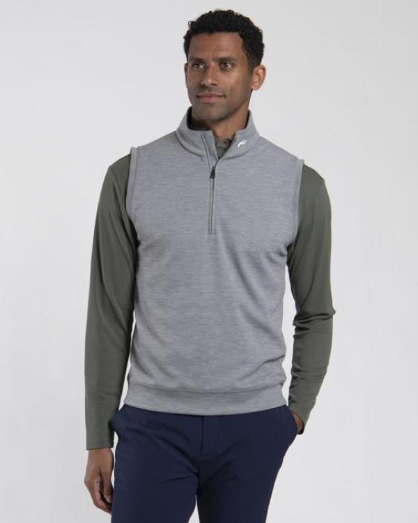 Men Essentials Half-Zip Vest