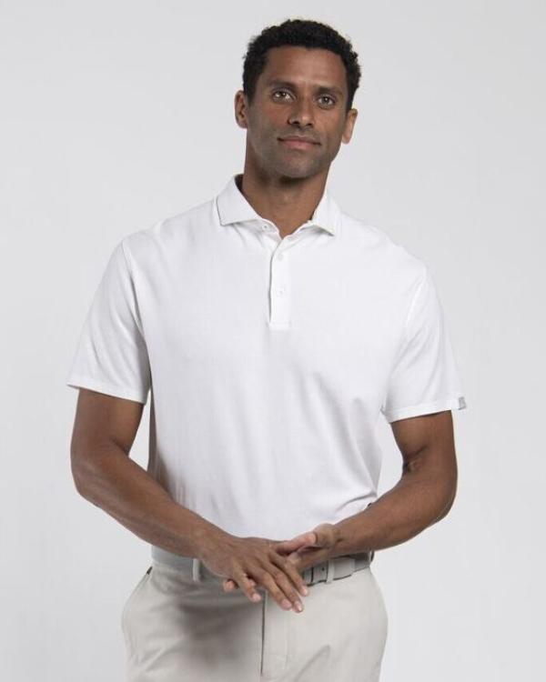 Men Hollow Pima Polo S/S