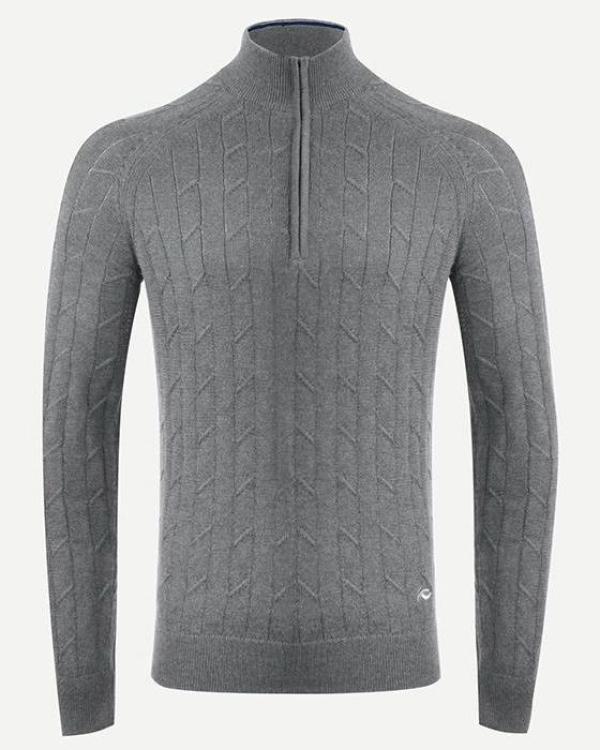 Men Cashmere Luxe Half-Zip