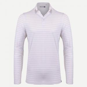 Men Soren Mel. Stripe Polo L/S