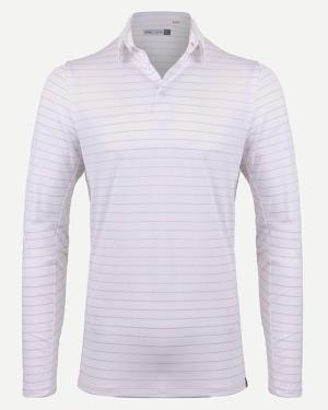 Men Soren Mel. Stripe Polo L/S