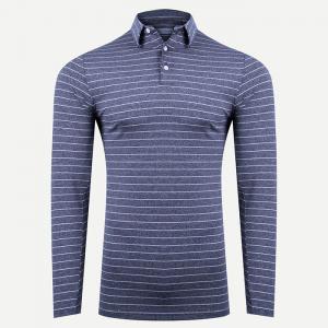 Men Soren Mel. Stripe Polo L/S